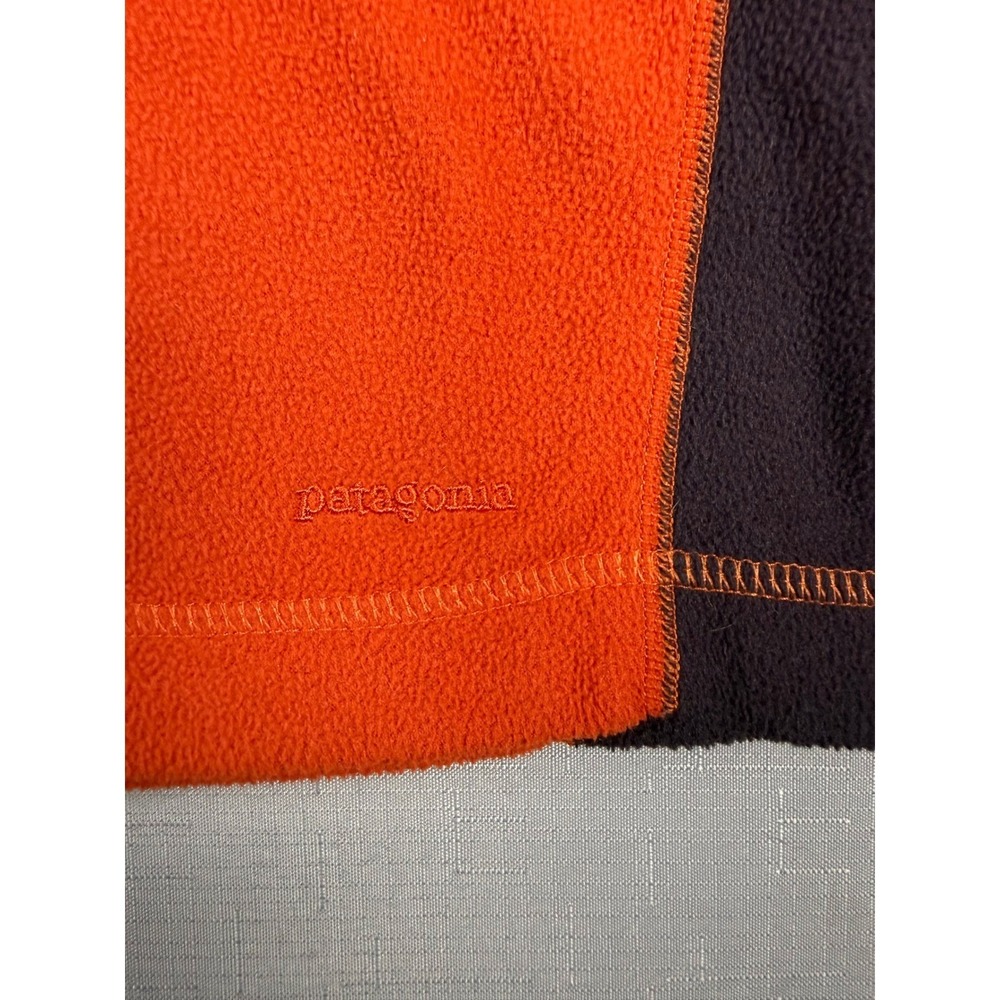 Patagonia Synchilla Fleece Pullover Womens L Orange Quarter Zip Mid Layer Jacket - Picture 7 of 9